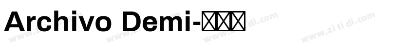 Archivo Demi字体转换